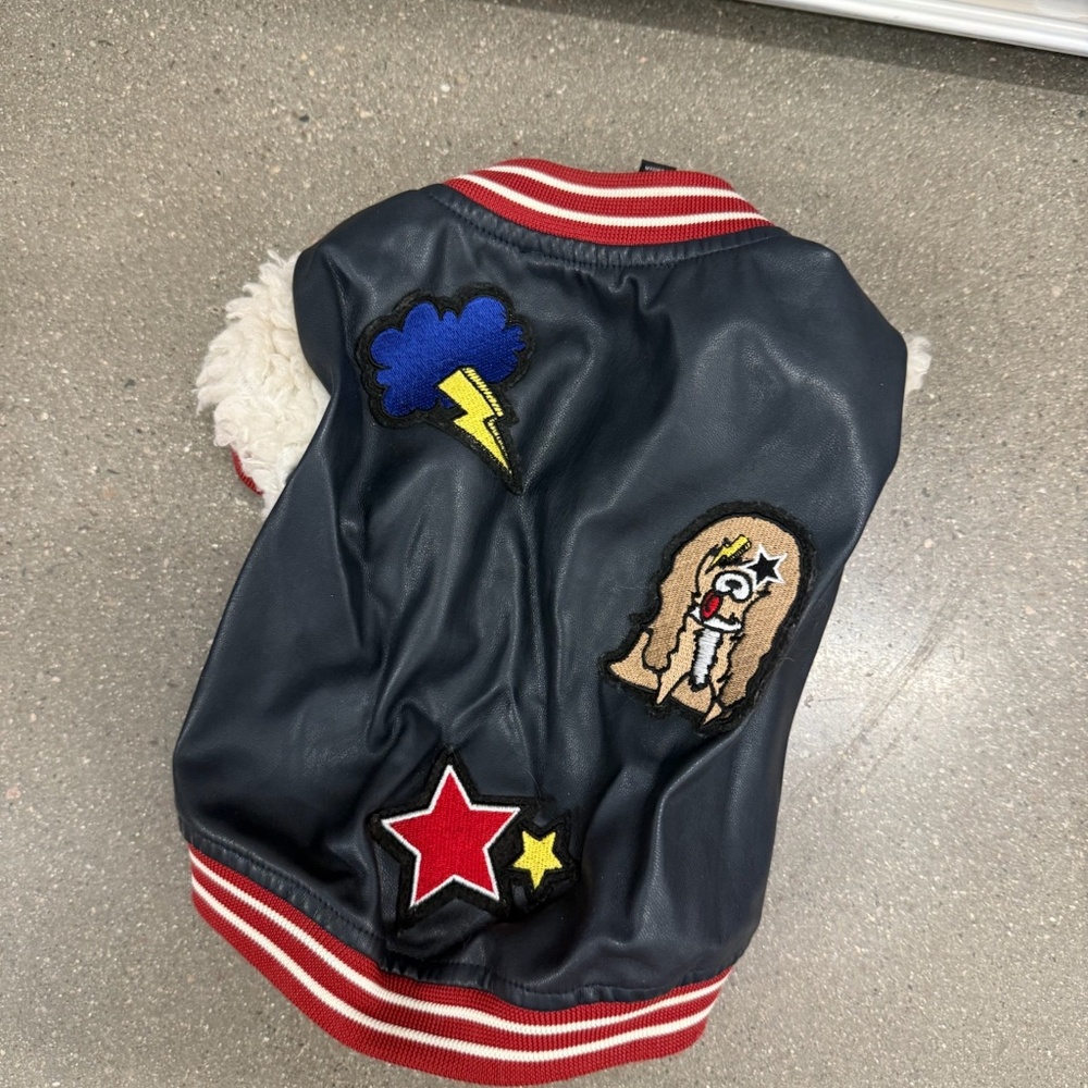 XS/Small Eloquii Faux Leather Dog Jacket - like NEW